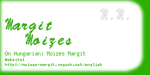 margit moizes business card